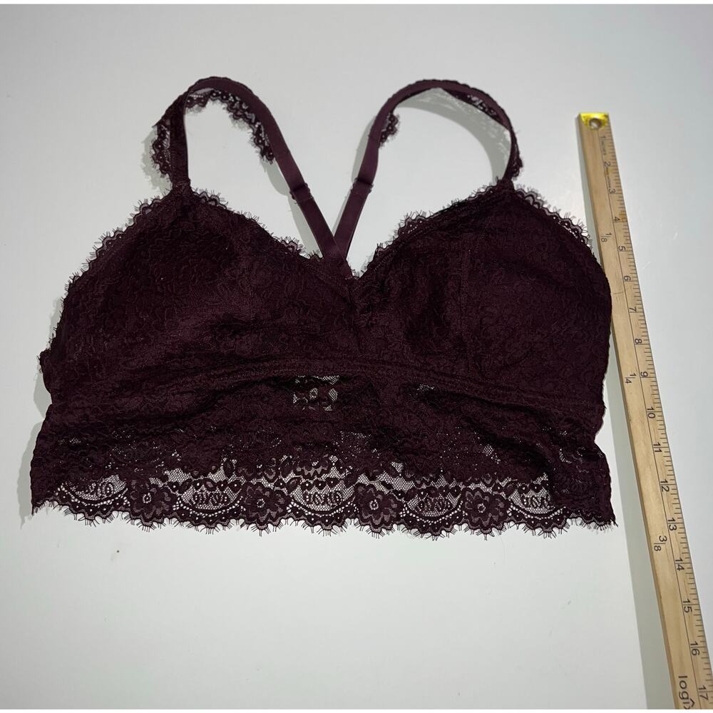 Aerie women’s maroon bralette - Picture 5 of 8